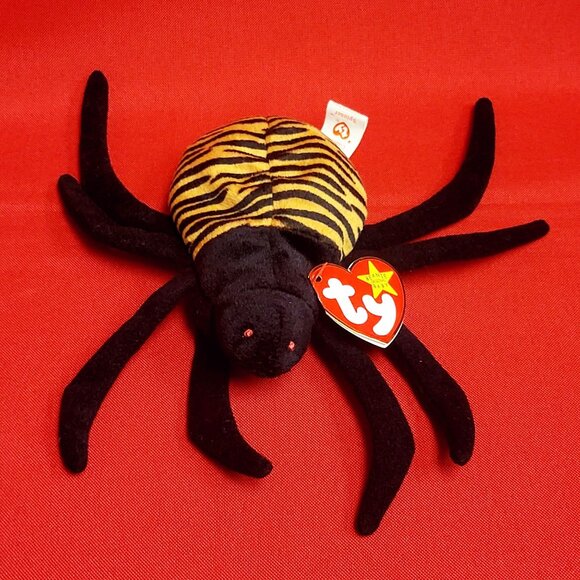 Ty Beanie Babies Spinner The Spider 1997 Plush Stuffed Animal - Picture 1 of 10